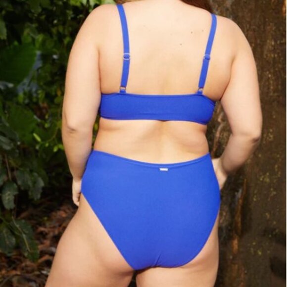 Becca Etc Plus Size Ruched Hipster Bikini Bottoms - 3X (22-24) - NWT - Picture 9 of 10